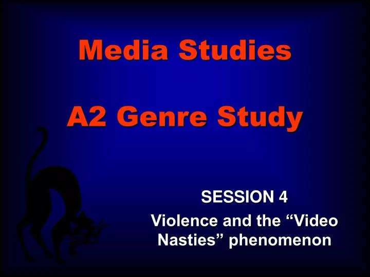 media studies a2 genre study