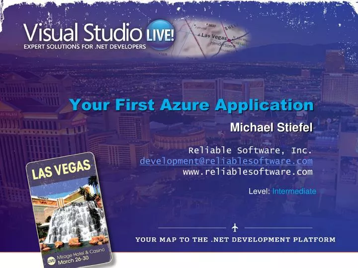 your first azure application