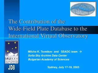 The Contribution of the Wide-Field Plate Database to the International Virtual Observatory