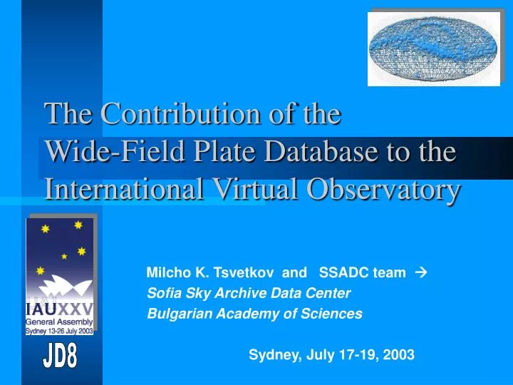 the contribution of the wide field plate database to the international virtual observatory