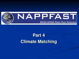 Part 4 Climate Matching