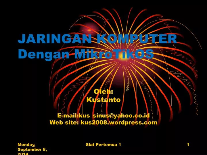 jaringan komputer dengan mikrotikos