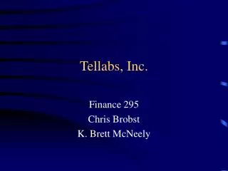 Tellabs, Inc.