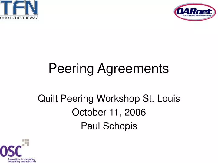 peering agreements