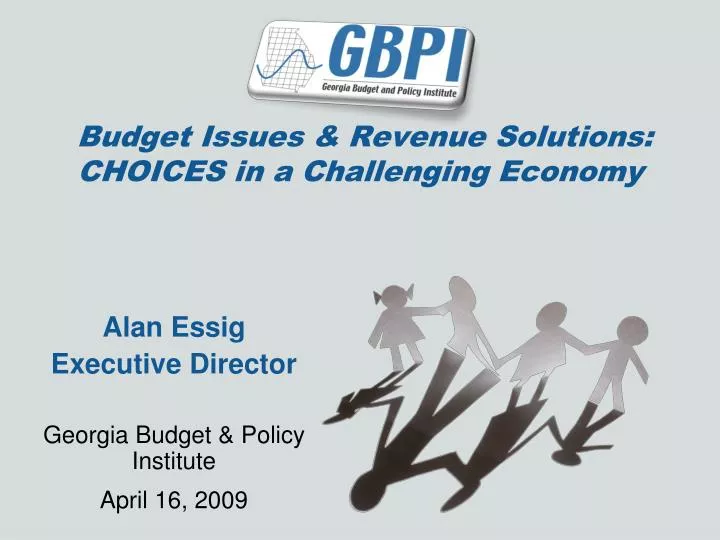budget issues revenue solutions choices in a challenging economy