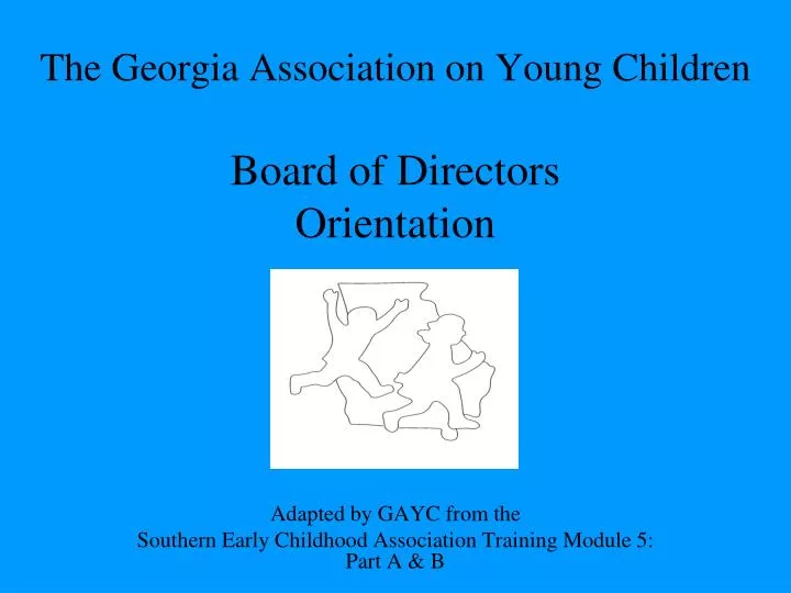 the georgia association on young children board of directors orientation