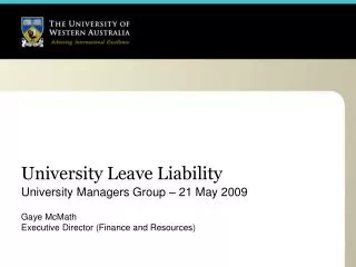 University Leave Liability