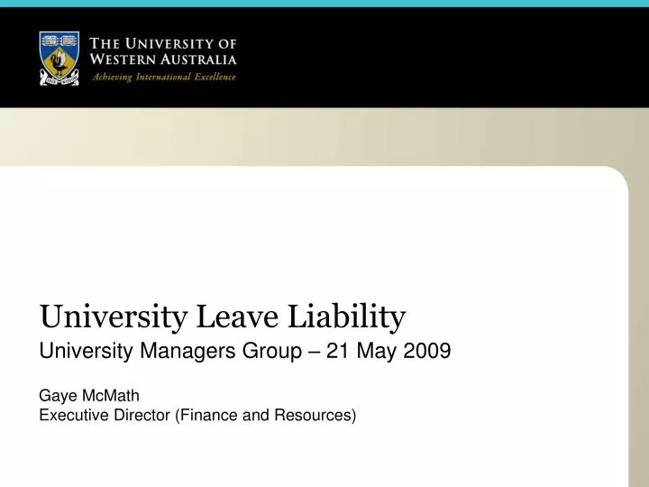 university leave liability