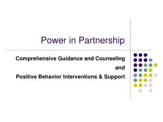 Power in Partnership