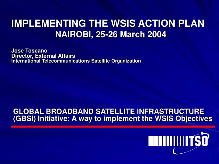implementing the wsis action plan nairobi 25 26 march 2004
