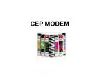CEP MODEM - slide 1