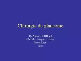 chirurgie du glaucome