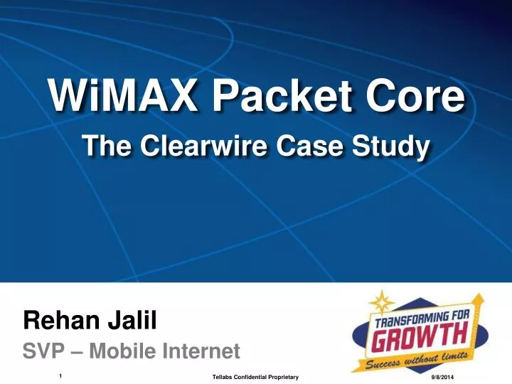 wimax packet core the clearwire case study