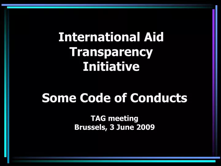 international aid transparency initiative