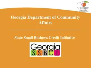 Georgia Department of Community Affairs _______________________________