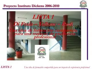 proyecto instituto dickens 2006 2010