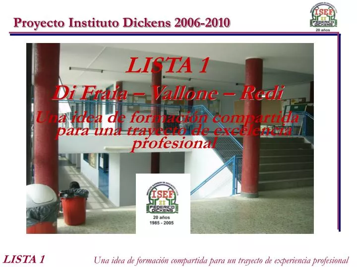 proyecto instituto dickens 2006 2010