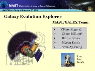 Galaxy Evolution Explorer