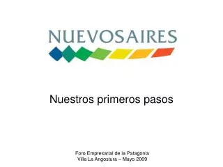 nuestros primeros pasos