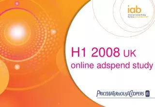 H1 2008 UK online adspend study