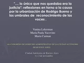 4to congreso de derecho adminitrativo de la ciudad aut noma de buenos aires