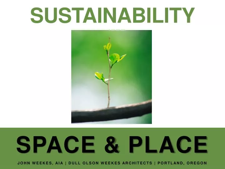 sustainability