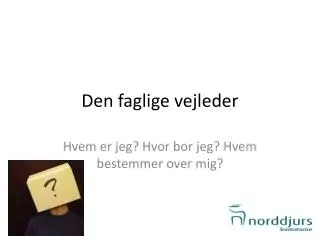 den faglige vejleder