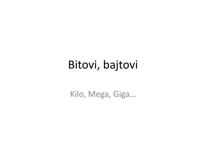 bitovi bajtovi