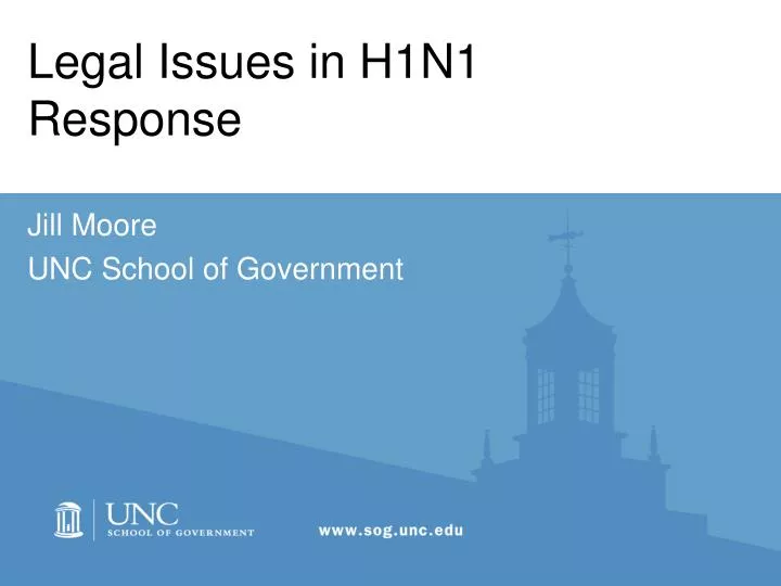 legal issues in h1n1 response