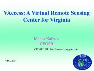 VAccess: A Virtual Remote Sensing Center for Virginia