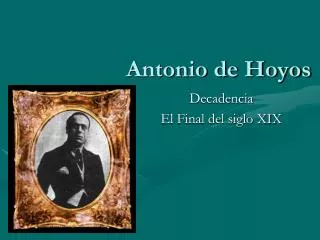 antonio de hoyos
