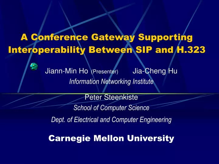 a conference gateway supporting interoperability between sip and h 323