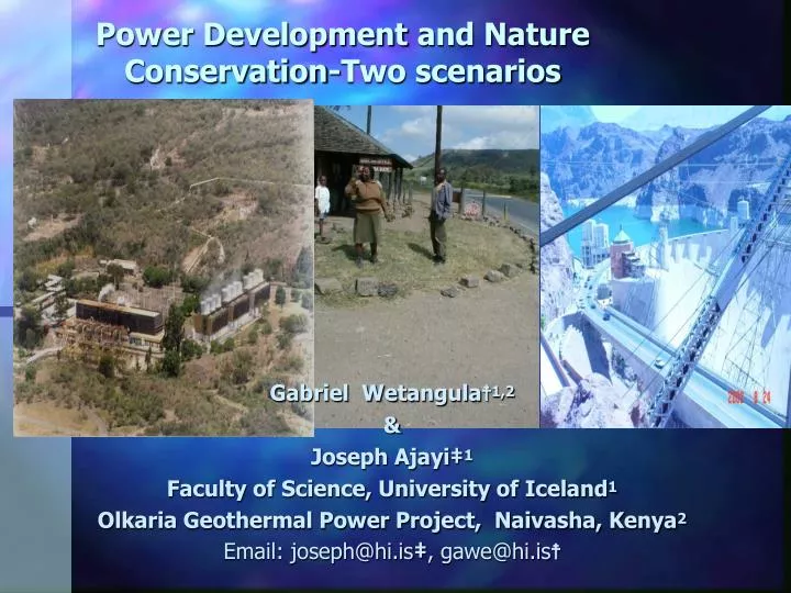 power development and nature conservation two scenarios