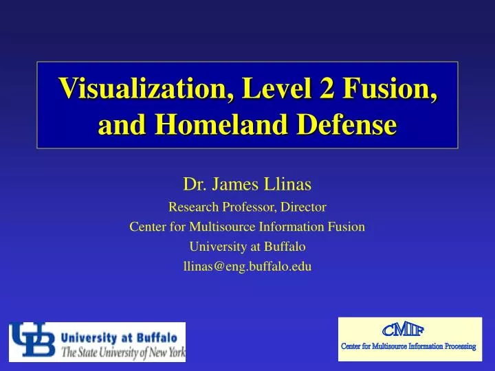 visualization level 2 fusion and homeland defense
