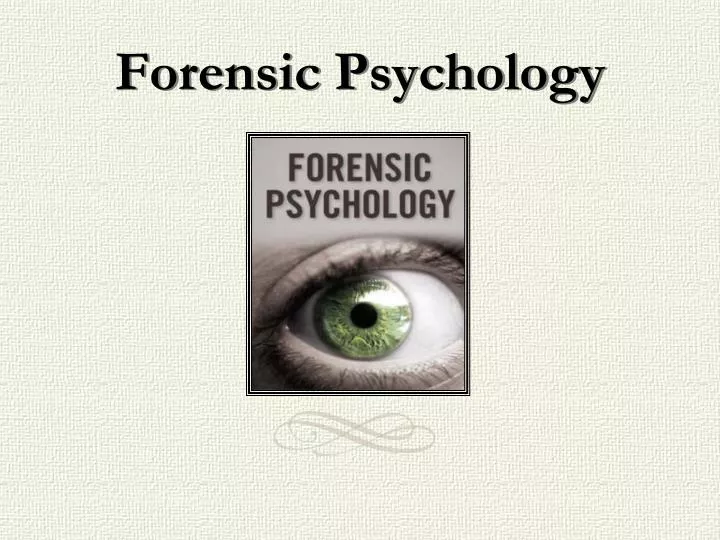 PDF) Criminal and forensic psychology of a case of filicide by