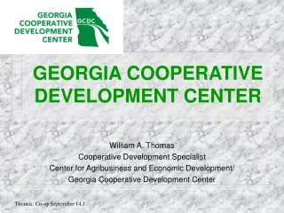 GEORGIA COOPERATIVE DEVELOPMENT CENTER
