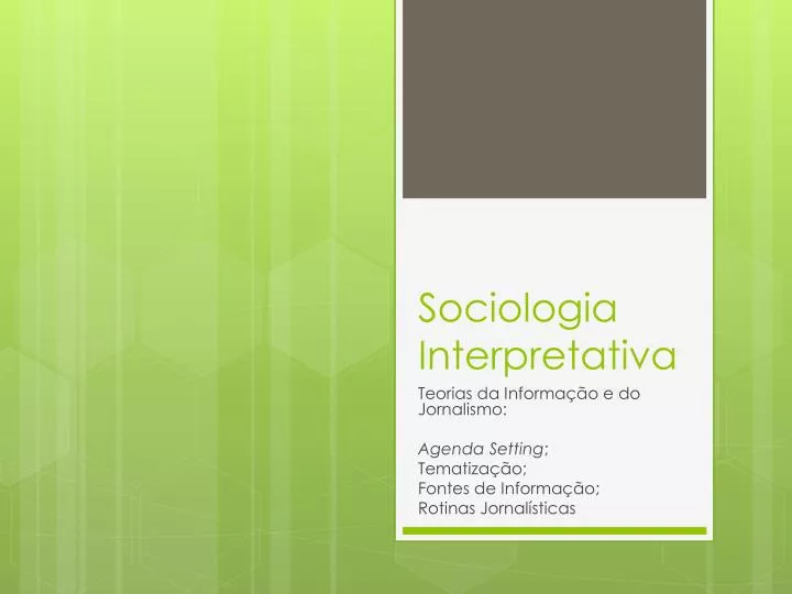 sociologia interpretativa