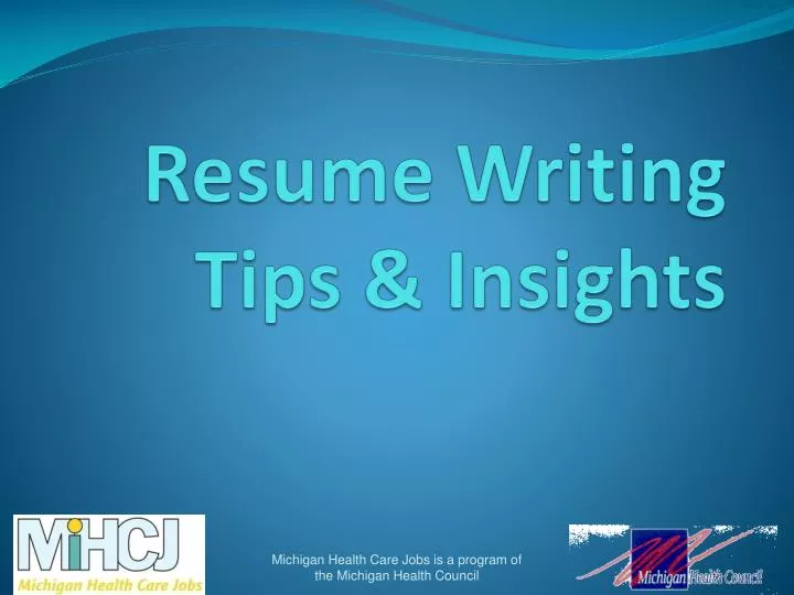 resume writing tips insights