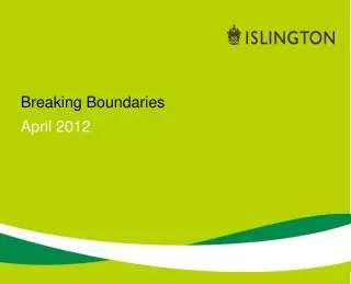 Breaking Boundaries April 2012