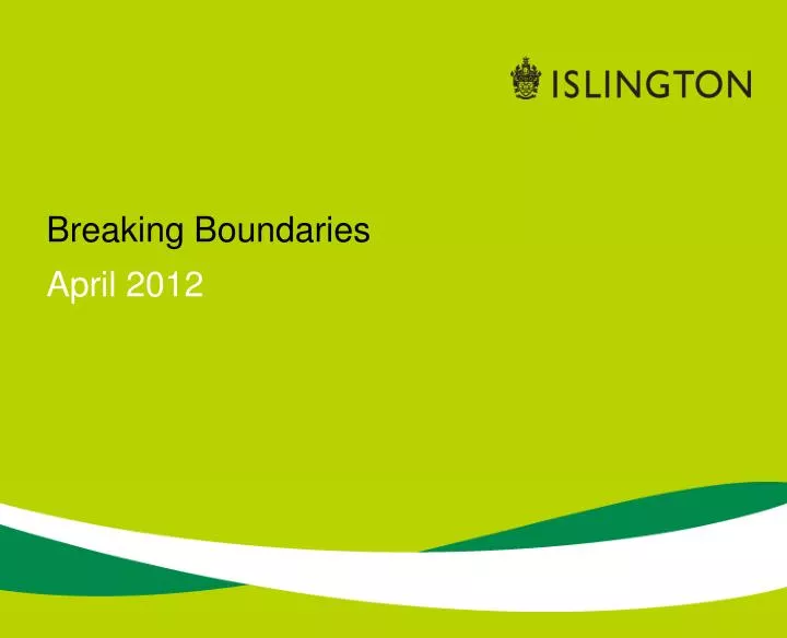breaking boundaries april 2012