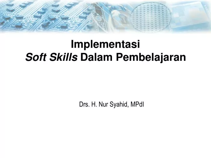 implementasi soft skills d alam pembelajaran