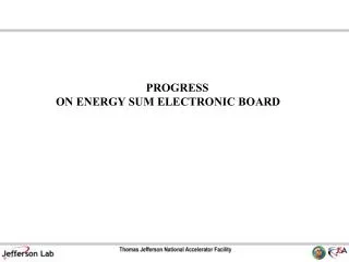 PROGRESS ON ENERGY SUM ELECTRONIC BOARD