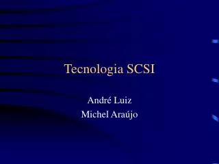 tecnologia scsi