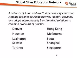 Global Cities Education Network