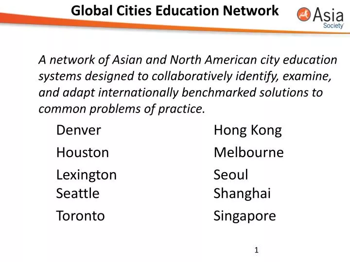 global cities education network