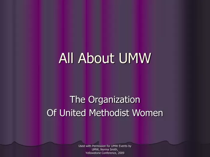 all about umw