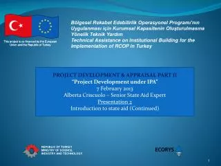 This project is co-financed by the European Union and the Republic of Turkey