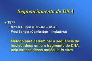 sequenciamento de dna