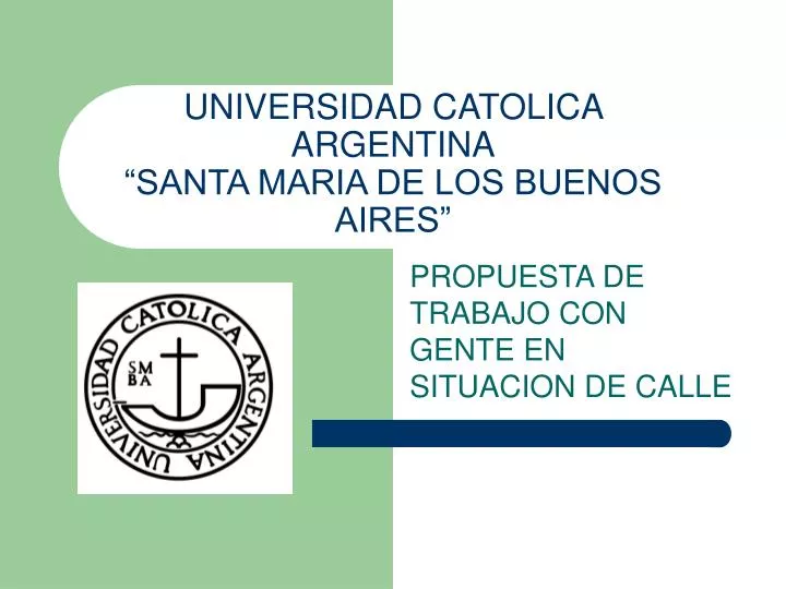 universidad catolica argentina santa maria de los buenos aires