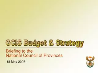 GCIS Budget &amp; Strategy
